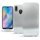Huawei P20 Lite leather case - Platinium ( Pantone 877C ) 