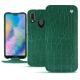 Funda de piel Huawei P20 Lite - Crocodile pino