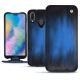 Huawei P20 Lite leather case - Bleu Patine