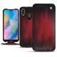 Huawei P20 Lite leather case - Rouge Patine