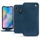 Huawei P20 Lite leather case - Blu mediterran