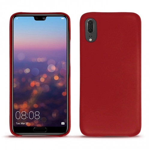 Capa em pele Huawei P20Rouge ( Nappa - Pantone #d50032 ) 
