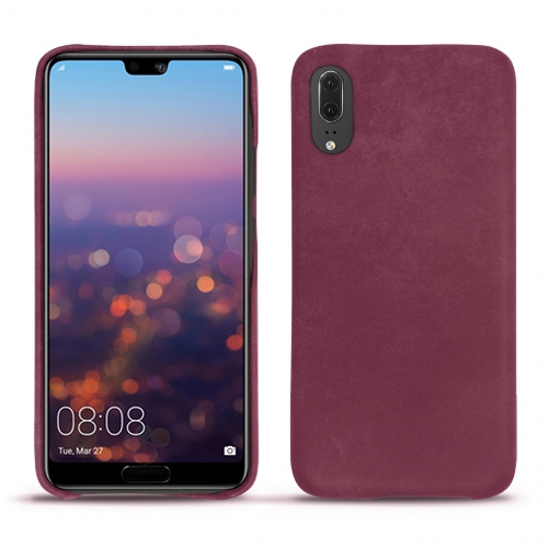 Custodia in pelle Huawei P20Prune vintage ( Pantone #612434 ) 