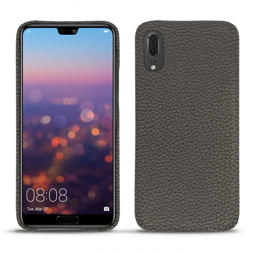 Huawei P20 leather caseAnthracite ( Pantone #41403c ) 