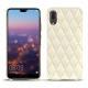 Custodia in pelle Huawei P20 - Blanc - Couture ( Bologna - White ) 