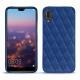 Custodia in pelle Huawei P20 - Bleu océan - Couture ( Nappa - Pantone 293C ) 