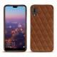 Capa em pele Huawei P20 - Marron - Couture ( Nappa - Pantone 1615C ) 
