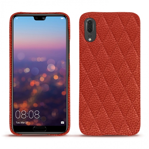 Custodia in pelle Huawei P20Papaye - Couture ( Pantone #b54317 ) 