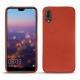 Huawei P20 leather cover - Arange clouquié