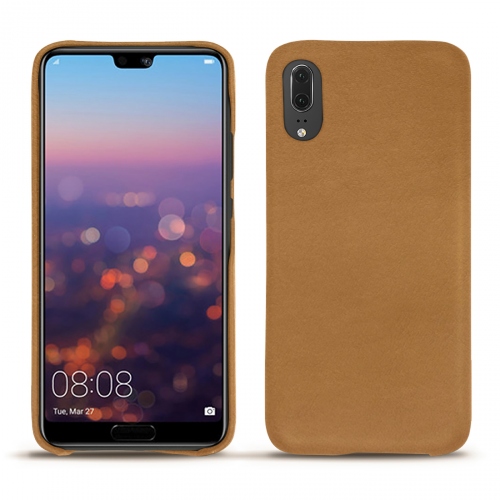 가죽 커버 Huawei P20Castan esparciate ( Pantone #824F2A )
