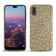 Huawei P20 leather cover - Autruche desert