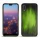 Capa em pele Huawei P20 - Vert Patine