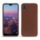 Coque cuir Huawei P20 - Marron délicat