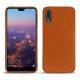Huawei P20 leather cover - Orange vibrant