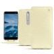 Nokia 6 (2018) leather case - Ivoire ( Sleek P C12 - White ) 