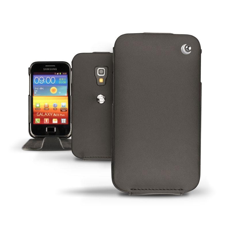 Lederschutzhülle Samsung GT-S7500 Galaxy Ace Plus  - Noir ( Nappa - Black ) 