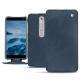Funda de piel Nokia 6 (2018) - Jean vintage ( Roughtcut - Pantone 285U  ) 