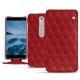 Capa em pele Nokia 6 (2018) - Rouge - Couture ( Nappa - Pantone 199C ) 
