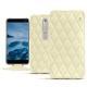Nokia 6 (2018) leather case - Ivoire - Couture ( Sleek P C12 - White ) 