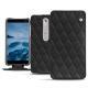 Nokia 6 (2018) leather case - Ebène - Couture ( Sleek P C12 - Black ) 