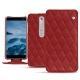 Capa em pele Nokia 6 (2018) - Tomate - Couture ( Pantone 187C ) 