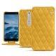 Lederschutzhülle Nokia 6 (2018) - Jaune soulèu - Couture