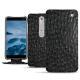 Nokia 6 (2018) leather case - Autruche nero