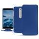 Nokia 6 (2018) leather case - Bleu Océan PU