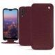 Huawei P20 Pro leather case - Lie de vin ( Pantone 5115C ) 