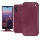 Housse cuir Huawei P20 Pro - Prune vintage ( Pantone 512C ) 