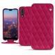 Housse cuir Huawei P20 Pro - Rose fluo - Couture