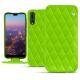Housse cuir Huawei P20 Pro - Vert fluo - Couture