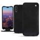 Huawei P20 Pro leather case - Negre poudro