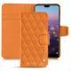 Capa em pele Huawei P20 Pro - Orange - Couture ( Nappa - Pantone 1495U ) 