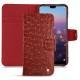 Funda de piel Huawei P20 Pro - Autruche ciliegia