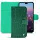 Funda de piel Huawei P20 Pro - Crocodile pino
