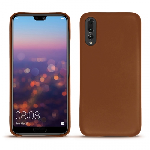 Protections cuir - étui, coque, housse - pour Huawei P20 ProMarron ( Nappa - Pantone #8B4720 ) 