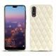 Custodia in pelle Huawei P20 Pro - Blanc - Couture ( Bologna - White ) 