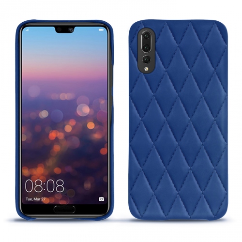 Funda de piel Huawei P20 ProBleu océan - Couture ( Nappa - Pantone #15458a) 