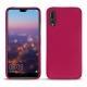 Huawei P20 Pro leather cover - Rose fluo