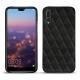 가죽 커버 Huawei P20 Pro - Negre poudro - Couture