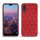 가죽 커버 Huawei P20 Pro - Rouge troupelenc - Couture
