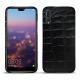 Funda de piel Huawei P20 Pro - Crocodile nero