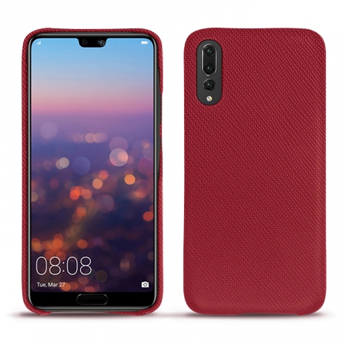 Capa em pele Huawei P20 ProRouge passion ( Pantone #a6192e ) 