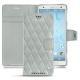 硬质真皮保护套 Sony Xperia XZ2 - Gris - Couture ( Nappa - Pantone W428C ) 