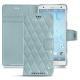 硬质真皮保护套 Sony Xperia XZ2 - Bleu ciel - Couture ( Nappa - Pantone 277C ) 