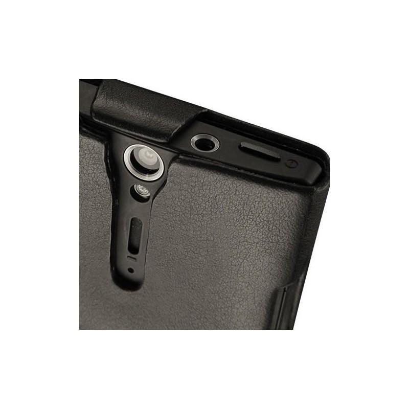 Housse cuir Sony Xperia S 