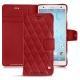 Housse cuir Sony Xperia XZ2 - Rouge - Couture ( Nappa - Pantone 199C ) 