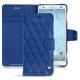 Sony Xperia XZ2 leather case - Bleu océan - Couture ( Nappa - Pantone 293C ) 