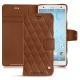 Capa em pele Sony Xperia XZ2 - Marron - Couture ( Nappa - Pantone 1615C ) 